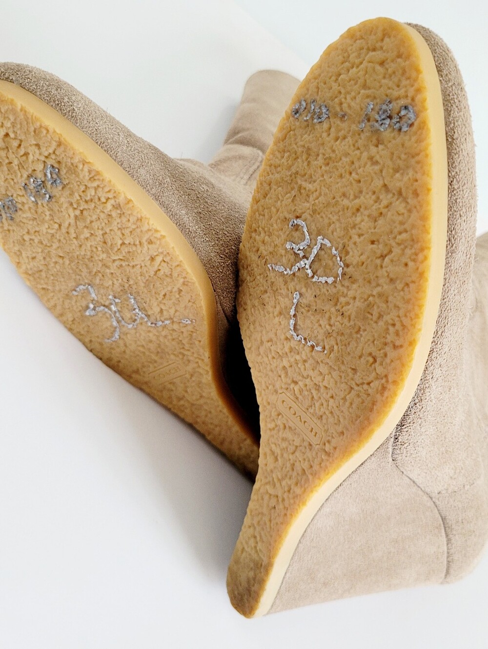 Coach Danee Taupe Suede Shearling Wedge Ankle Boots with Side Zip 10 - Picture 10 of 16